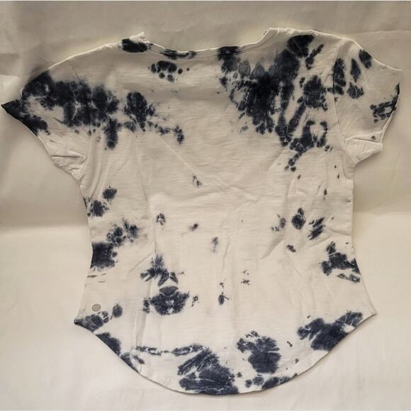 Zella Girl white & gray high low tie dye active top size L (10-12) - Picture 2 of 5